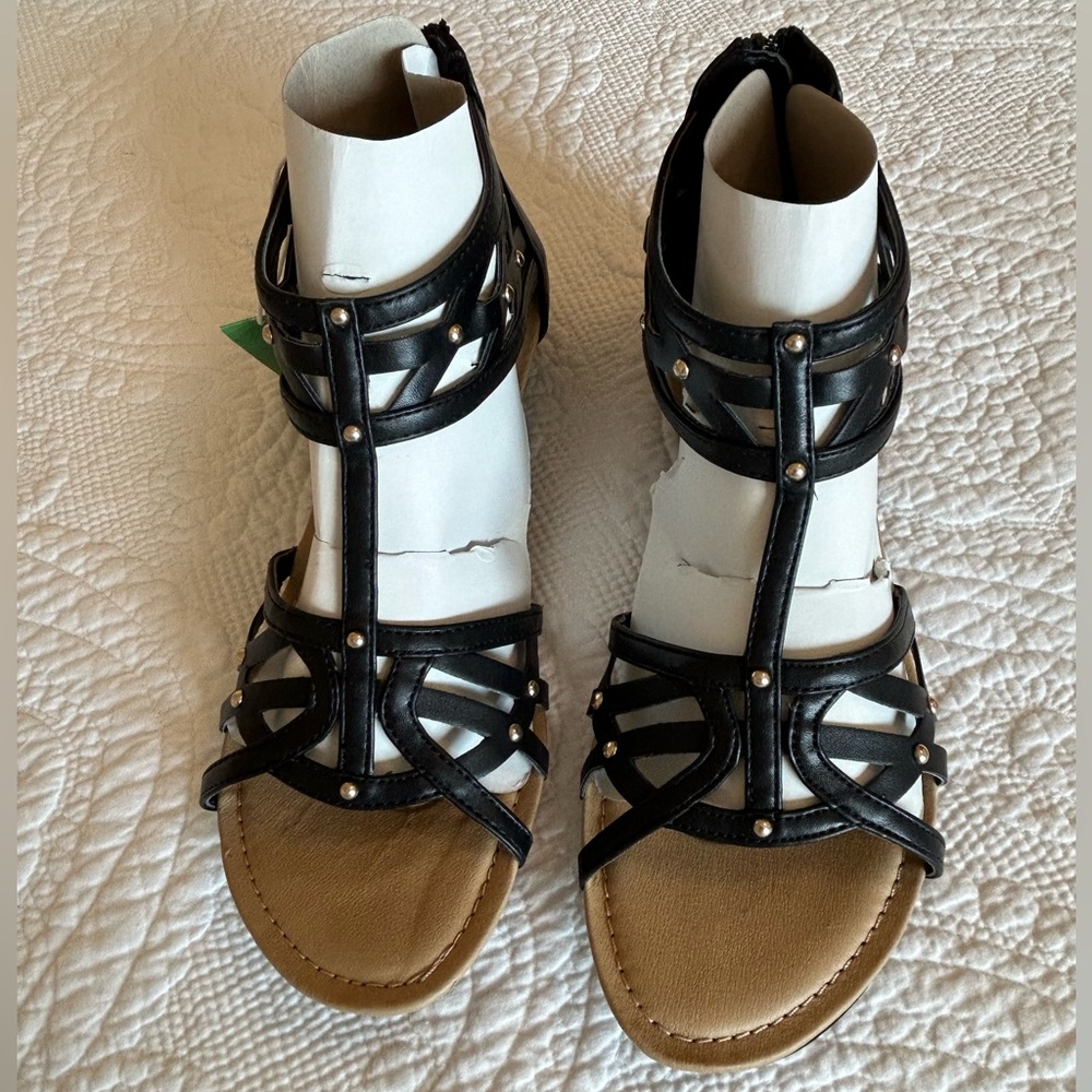 Black Strappy Sandals